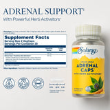 SOLARAY Adrenal Caps™ - 60 Capsules, Freeze Dried, with Herb Activators