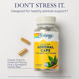 SOLARAY Adrenal Caps™ - 60 Capsules, Freeze Dried, with Herb Activators