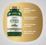 PIPING ROCK Bamboo Extract, 3000 mg, 250 Quick Release Capsules