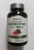 PIPING ROCK Berberine HCL, 180 mg, 120 Vegetarian Capsules
