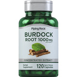 PIPING ROCK Burdock Root, 1000 mg, 120 Quick Release Capsules, Gluten Free, Non-GMO