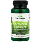 SWANSON Cordyceps Complex with Reishi and Shiitake Mushrooms, 60 Vegan Capsules