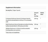 SWANSON Cordyceps Complex with Reishi and Shiitake Mushrooms, 60 Vegan Capsules