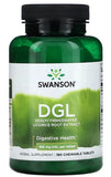 SWANSON, DGL, 385 mg, 180 Chewable Tablets, Licorice  BEST BY 08/25