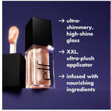 E.L.F. Glow Reviver Lip Oil, Glimmer Finish, CRYSTAL BALLER, 7.6ml