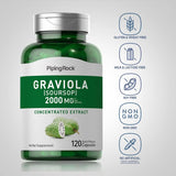 PIPING ROCK Graviola 1000 mg per Capsule, 120 Capsules