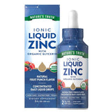 NATURE'S TRUTH Ionic Liquid Zinc (Organic) (Natural Fruit Punch), 2 fl oz (59 mL) Dropper Bottle