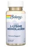SOLARAY, L-Lysine Monolaurin 1:1 Ratio, 60 Vegetarian Capsules
