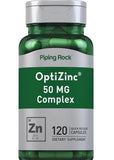 PIPING ROCK OptiZinc Complex, 50 mg, 120 Quick Release Capsules