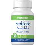 PIPING ROCK Probiotic Acidophilus 14 Strains 3 Billion Organisms, 60 Quick Release Capsules