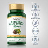 PIPING ROCK RHODIOLA ROSEA Root, 120 Capsules, 1000mg, Quick Release Capsules