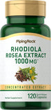 PIPING ROCK RHODIOLA ROSEA Root, 120 Capsules, 1000mg, Quick Release Capsules