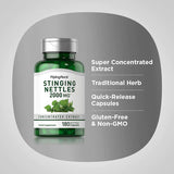 PIPING ROCK Stinging Nettles 2000mg, 180 CAPSULES