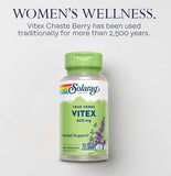 SOLARAY Vitex 400 mg, 100 Vegan Capsules