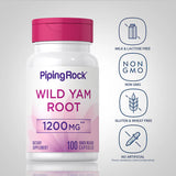 PIPING ROCK Wild Yam Root, 1200 mg, 100 Quick Release Capsules