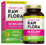 NATURE'S TRUTH Women's Care Raw Flora, 50 Billion CFU & Cranberry & Prebiotic, 60 Vegetarian Acid Resistant Capsules