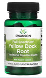 SWANSON Full Spectrum Yellow Dock Root, 400 mg, 60 Capsules