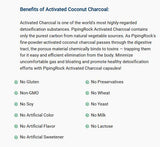 PIPING ROCK Activated Coconut Charcoal, 780 mg (per serving), 180 Quick Release Capsules