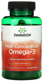 SWANSON High Concentrate Omega-3 120 Mini Softgels Capsules