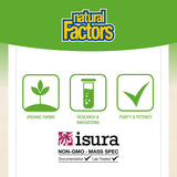 NATURAL FACTORS, DGL, 400mg, 90 Chewable TABLETS - Deglycyrrhizinated Licorice Root Extract, VEGETARIAN, VEGAN