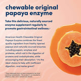AMERICAN HEALTH Original Papaya Enzyme 600 Chewable Tablets - VEGAN