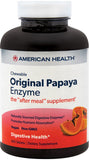AMERICAN HEALTH Original Papaya Enzyme 600 Chewable Tablets - VEGAN