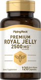 PIPING ROCK Supreme Royal Jelly 2500mg, 120 Quick Release Capsules