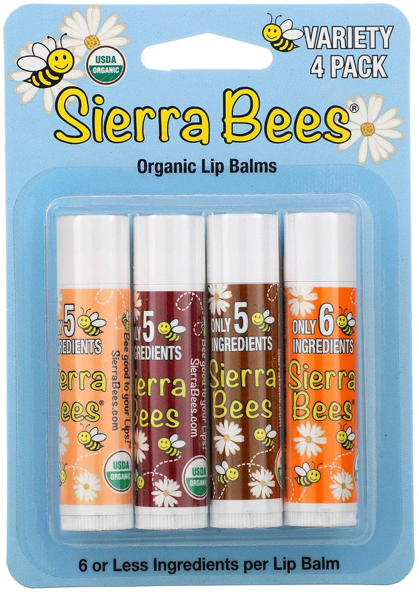 SIERRA BEES Organic Lip Balms (Variety PACK) – Arkane Health