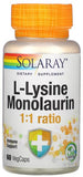 SOLARAY L-Lysine Monolaurin 1:1 Ratio, 60 Vegetarian Capsules