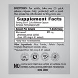 PIPING ROCK Wormwood 430mg, 200 Quick Release Capsules