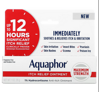 AQUAPHOR Itch Relief Ointment, Maximum Strength, Fragrance Free, 1 oz (28 g)