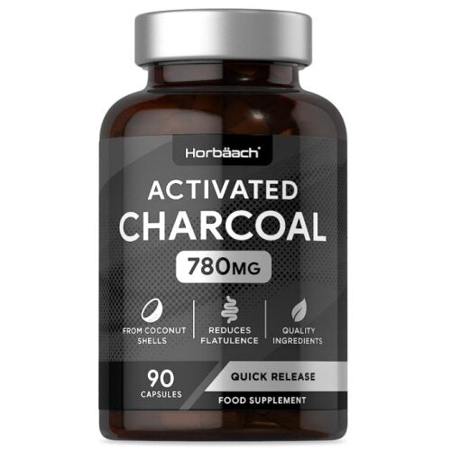 HORBAACH Activated Charcoal, 780 mg, 90 Capsules