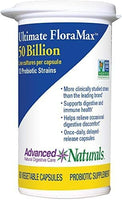 RENEW LIFE Ultimate Flora Max, 50 Billion, 12 Probiotic Strains, 60 Vegetarian Capsules, Advanced Naturals