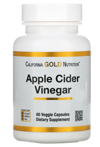 CALIFORNIA GOLD NUTRITION Apple Cider Vinegar, 60 Vegetarian Capsules
