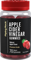 PIPING ROCK Apple Cider Vinegar (Natural Apple), 70 VEGAN Gummies