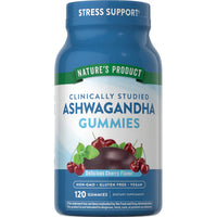 NATURE'S TRUTH Ashwagandha, 120 Vegan Gummies (Natural Cherry Flavour)