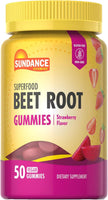 SUNDANCE Beet Root, 50 VEGAN Gummies, Strawberry Flavour, Superfood