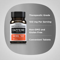 PIPING ROCK, Refuel Series Caffeine, 150 VEGETARIAN Tablets, 100 mg, Premium Grade