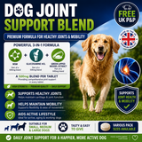 Sterling Health Dog Joint Support Tablets | Glucosamine, MSM & Green Lipped Mussel | Various Pack Sizes