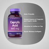 Caprylic Acid 660 mg 150 Softgels Piping Rock 4