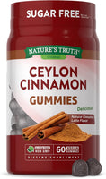 NATURE'S TRUTH Ceylon Cinnamon, 60 VEGAN Gummies, Cinnamon Latte Flavour