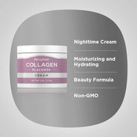 PIPING ROCK Collagen Placenta Facial Cream, 4 oz (113 g) Tub