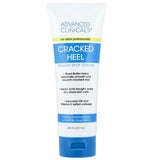 ADVANCED CLINICALS Cracked Heel, Rough Spot Cream, 8 fl oz (237 ml) Big Tube