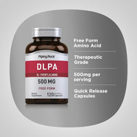 PIPING ROCK DLPA DL-Phenylalanine 500mg - 120 Capsules