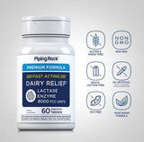 Dairy Relief Lactase Enzyme 60 Vegetarian Tablets Piping Rock 3