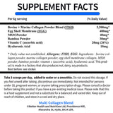 Multi Collagen Super Blend Bovine Marine Powder, with Hyaluronic Acid + Vitamin C