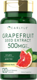 Grapefruit Seed Extract 500mg 120 Capsules Carlyle 1