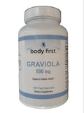 BODY FIRST Graviola 500 mg, 120 Vegetarian Capsules