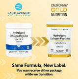 Hydrolysed Collagen Peptides, Type I & III, Unflavoured, 7.05 oz 200g CALIFORNIA GOLD 3