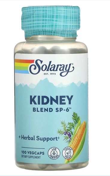 SOLARAY Kidney Blend SP-6, 100 Vegan Capsules